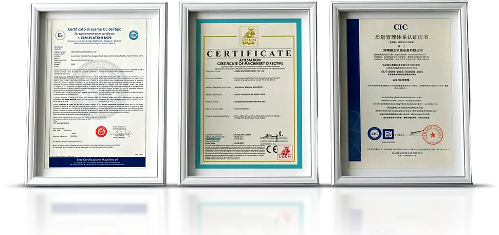 RICHI's Certifications