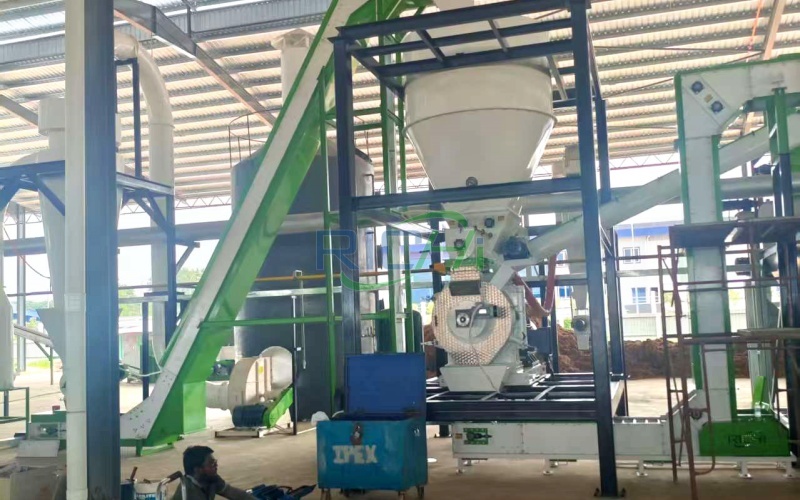 2 T/H Sawdust Pellet Production Line in India