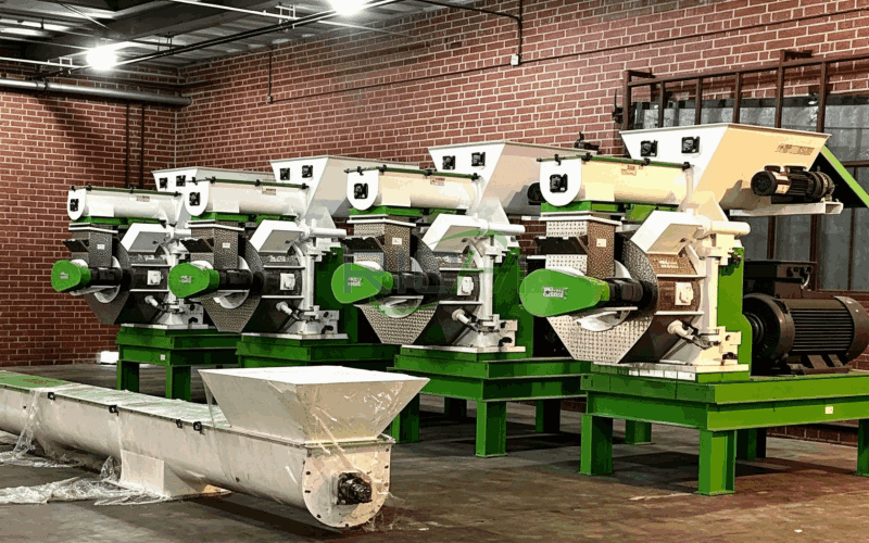 10 T/H Sawdust Pellet Production Line in Germany