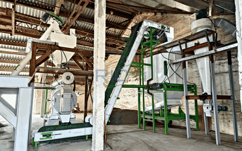 Poland 4-6 T/H Rapeseed Straw Pellet Production Line