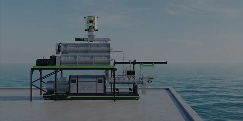 0.5 T/H Floating Fish Feed Extruder Machine in Bengal