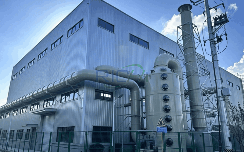 9-12 T/H Cow Manure Pellet Production Line in Germany