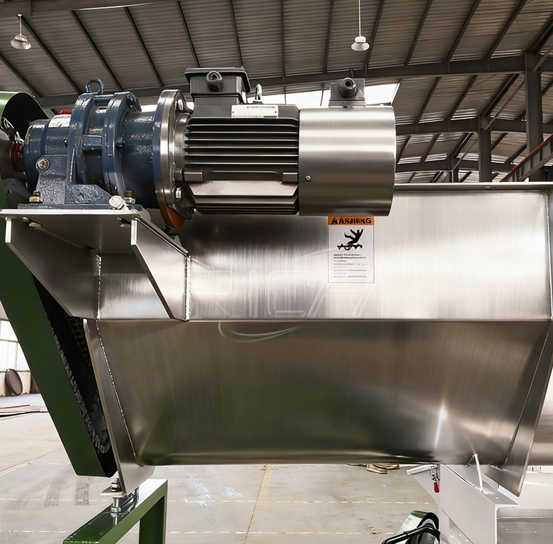 straw pellet mill feed port