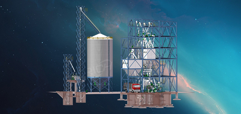 Granulation production line engineering drawing