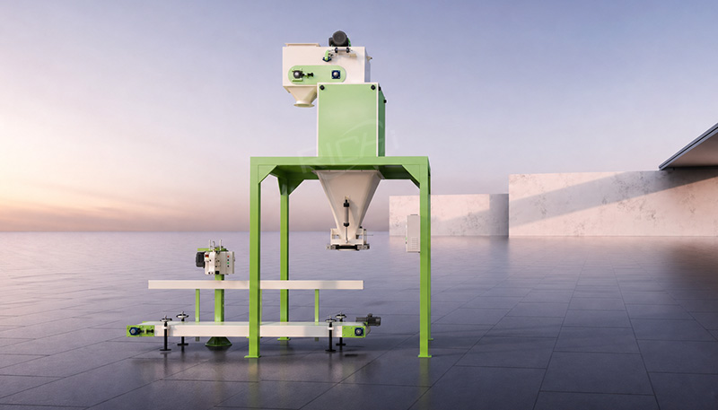 weighing and baling machine