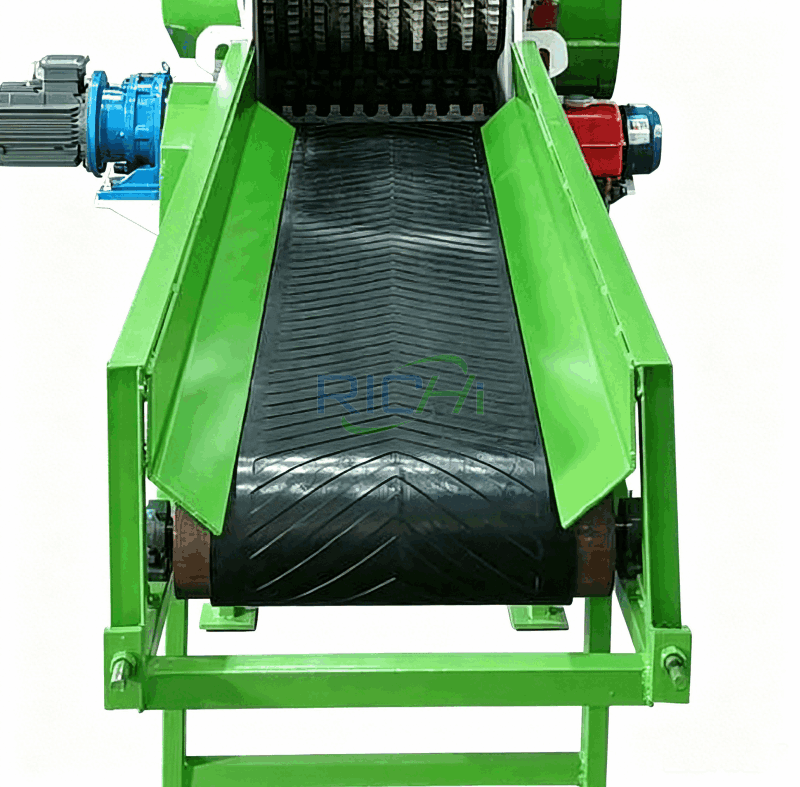 wood chipper feed conveyor belt