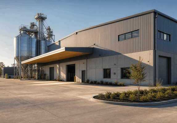 medium-sized straw pellet processing plant