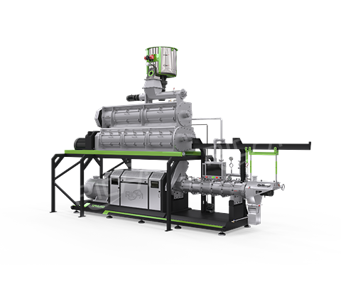 Pet food pellet extruder