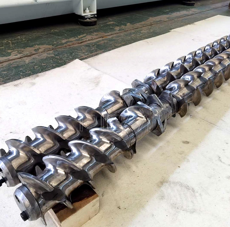 the screw of twin-screw extruder