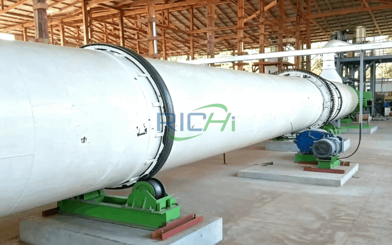 Rotary Drum Dryer in  1 T/H Biomass Pellet Production Line in South Africa