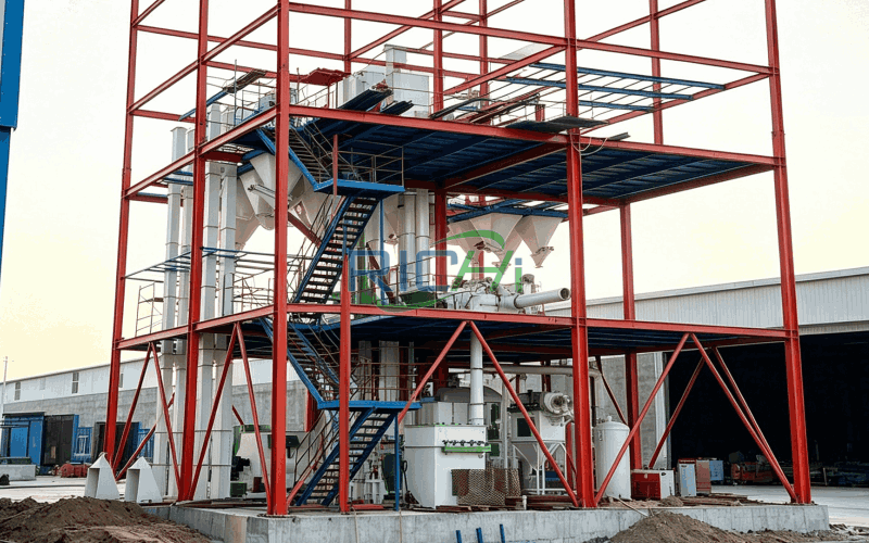 10 T/H Poultry Feed Production Line in Iraq