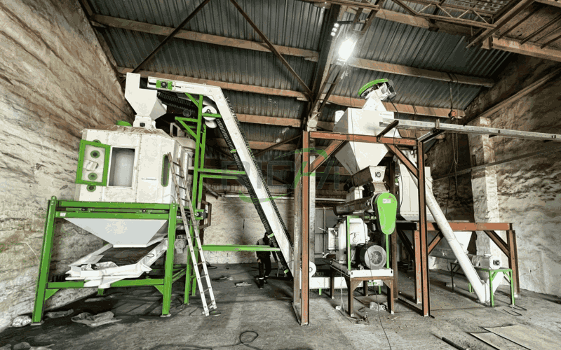 2-3 T/H Alfalfa Pellet Production Line in Indonesia