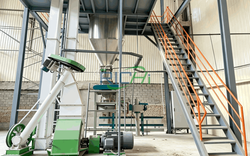 5–6 T/H Poultry Feed Production Line in Uzbekistan