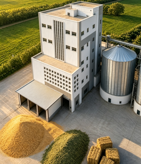 Usine de production d'aliments pour chèvres