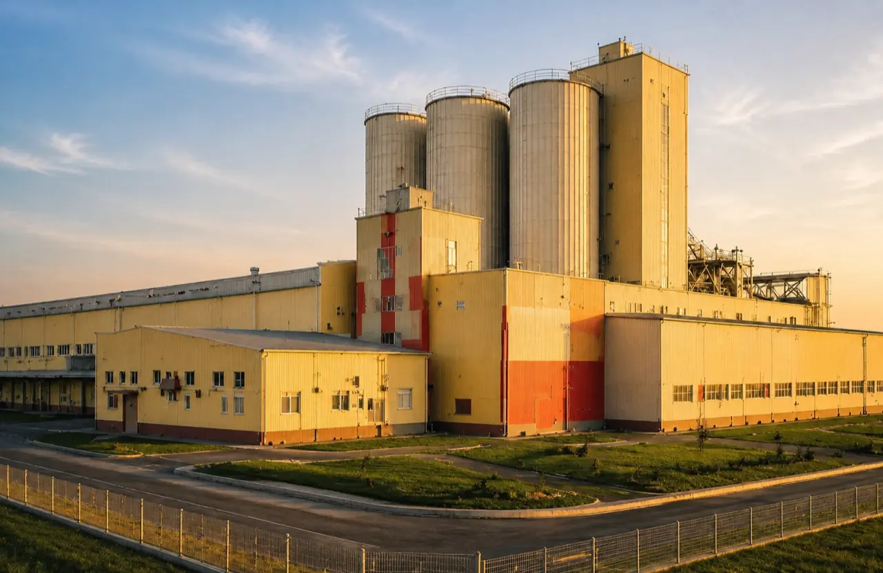 poultry feed production line banner
