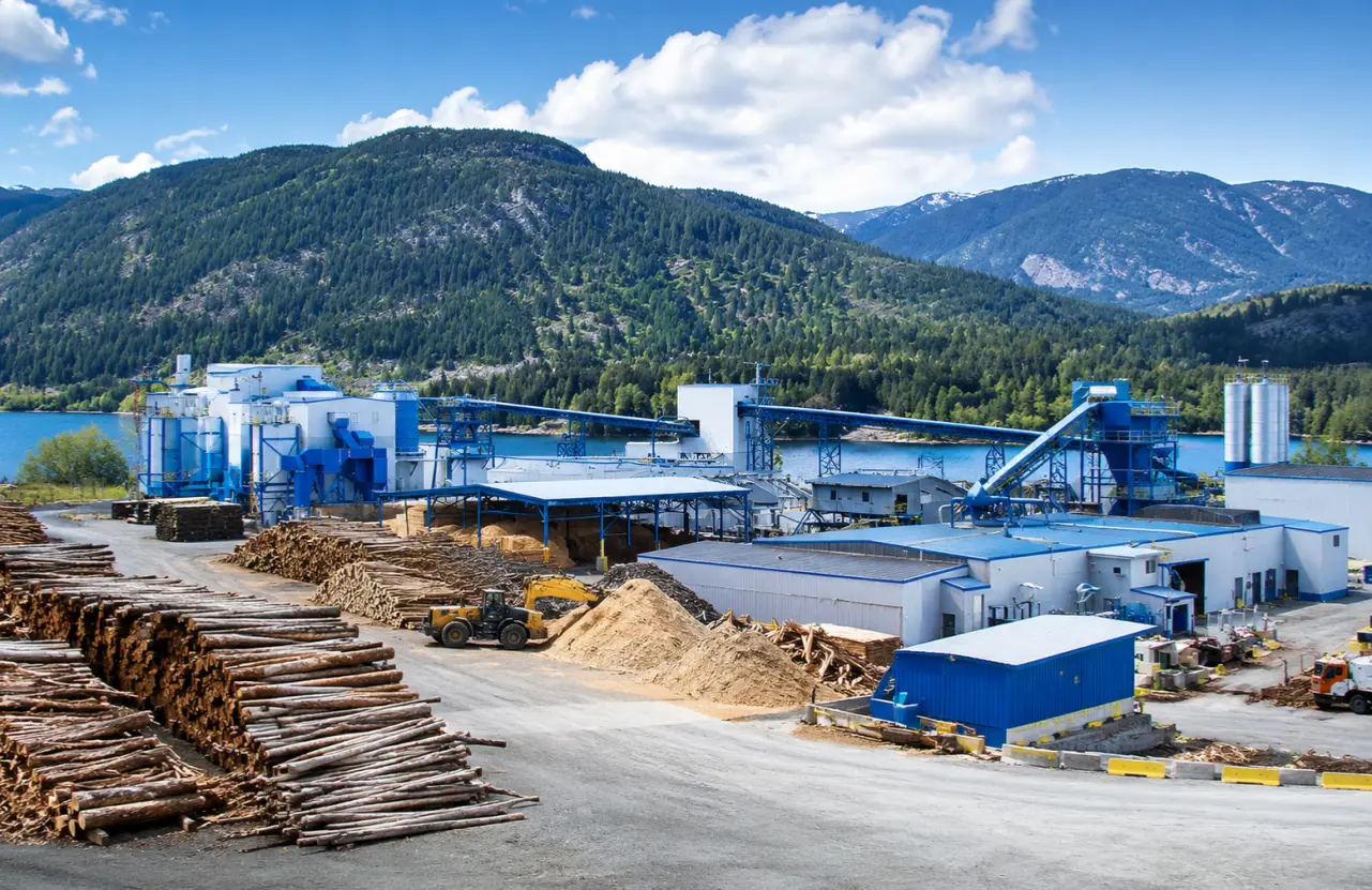 wood pellet production line banner