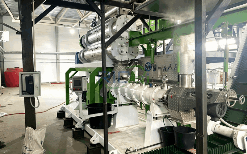 2 T/H Dog Food Extruder Machine in Brazil