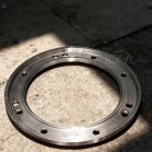 Dog food extruder head flange