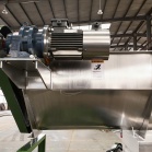 Organic fertilizer pellet mill feed inlet