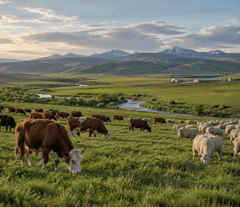 Large Cattle and Sheep Ranches